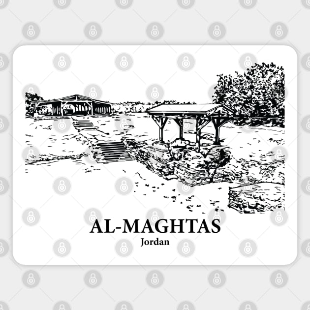 Al-Maghtas - Jordan Magnet by Lakeric